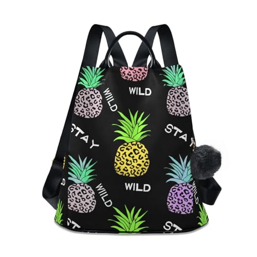 Mochila de piña mujer con bolsillo trasero que evita robos urbanos
