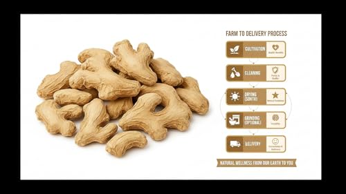 Image of Parshutara Farm Whole Dry Ginger (Sonth) 50g | Whole Sonth Pieces | Premium Garam Masala Spice for Cooking