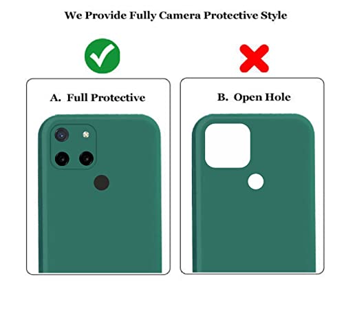 Image of A rtistque Back Cover Case for Realme C21Y / Realme C25Y with Camera Protection | Shockproof TPU | Stylish Protective Design | Slim Fit | Ultra Matte | Realme C21Y / Realme C25Y Back Cover - Green