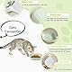 Facaihy 10 Stück Katzennapf,Katzennapf flach,Futternapf Katze,Quadrat Katzennäpfe, Katzen Futternapf Bunte,Katzen Napfset für Trockenfutter und Nassfutter