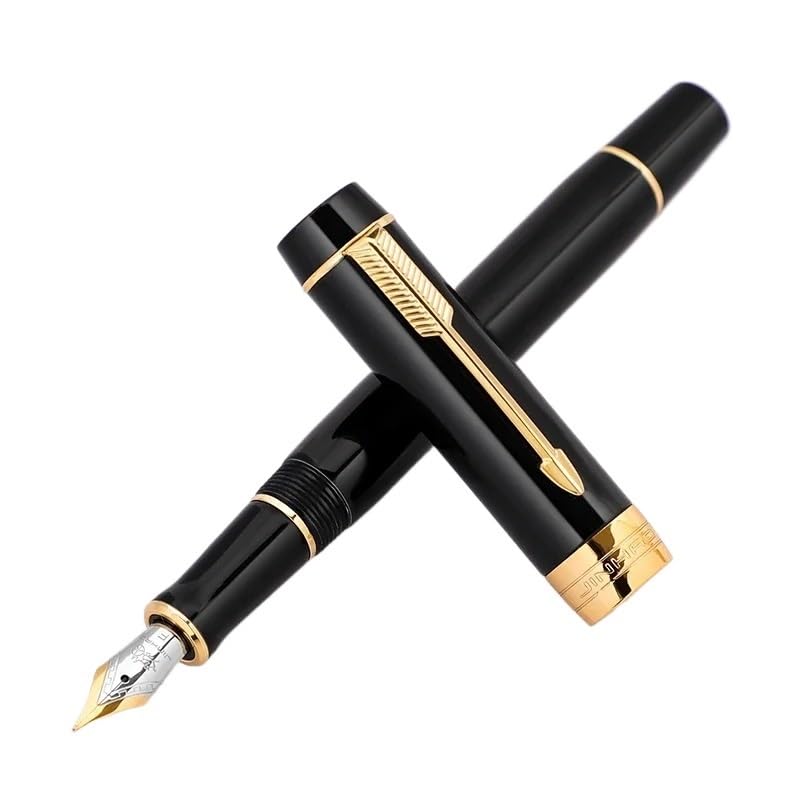 Stylo plume en bois et résine Centennial avec son élégant clip doré à plume fine