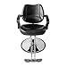 Winado Beauty Salon Barber Chair with 6'' Adjustable Seat Height & 360 Degree Rolling, Supports up to 330 lbs Heavy Duty Hydraulic Salon Chair for Men and Women Hair Stylists, Black