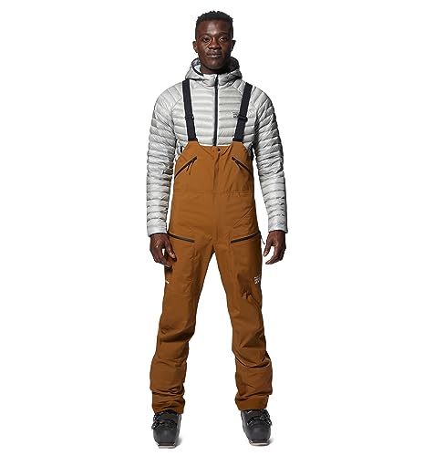 Mountain Hardwear Men's High Exposure Gore-Tex C-Knit Bib, Golden Brown, XL x Long