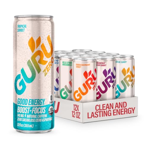 GURU Zero Sugar Organic Energy Drink