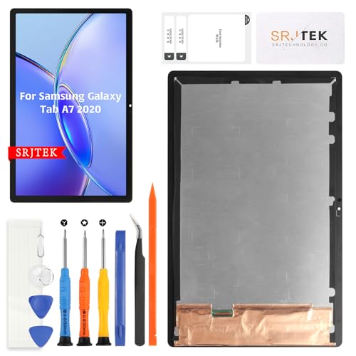 SRJTEK For Samsung Galaxy Tab A7 10.4" �t���p�l�� 2020 T500 T505 ���f�� �p�^�b�`�p�l�������C���L�b�g �c�[���t�� (white �z���C�g)
