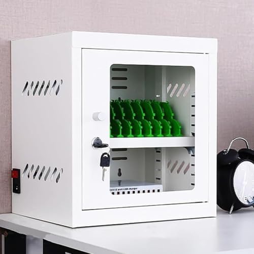 Mueble de carga USB para escuelas y oficinas con organizador seguro de móviles