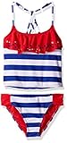 YMI Girls' Stars N Sripes Two Piece Lazer Cut Flounce Tankini Swimsuit