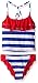 YMI Big Girls' Stars N Sripes Two Piece Lazer Cut Flounce Tankini Swimsuit