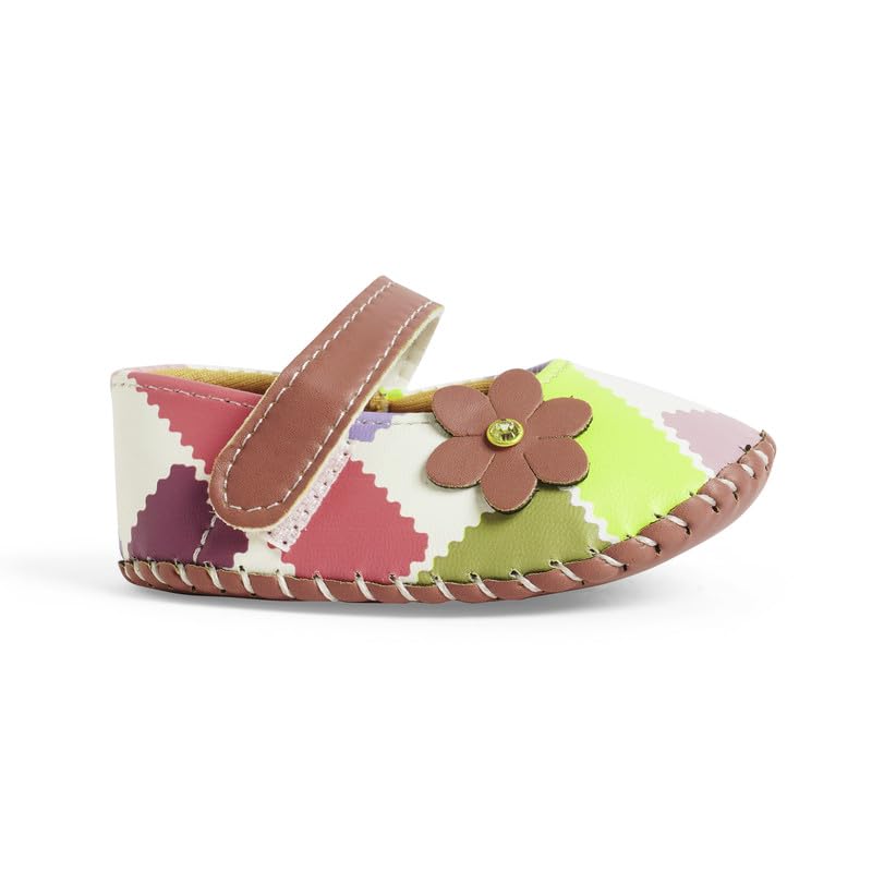 CHIU Belly Shoes With Check Print & Floral For Baby Girl's 2 41muIfBCmwL