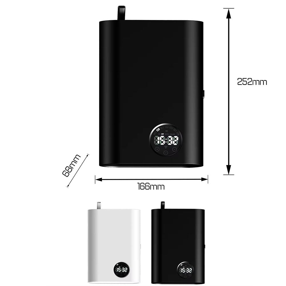 Dyfuzor do aromaterapii, dyfuzor olejków eterycznych 150 ml z ekranem dotykowym, konstrukcja naścienna, pokrywa 200-300 m², idealny do domu, biura, sypialni, spa