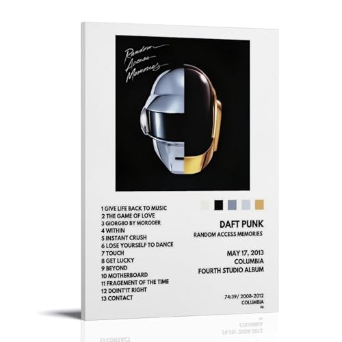 SRJUDR Random Access Memories-Daft PunkPosters Art mural et impressions sur toile style portrait 50 x 75 cm