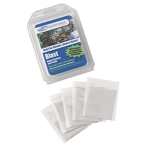 Healthy Ponds Blast Pond Water Cleaner, 5 Water Soluble Packets; Each Packet Treats Up To 2,500 Gallons Cover