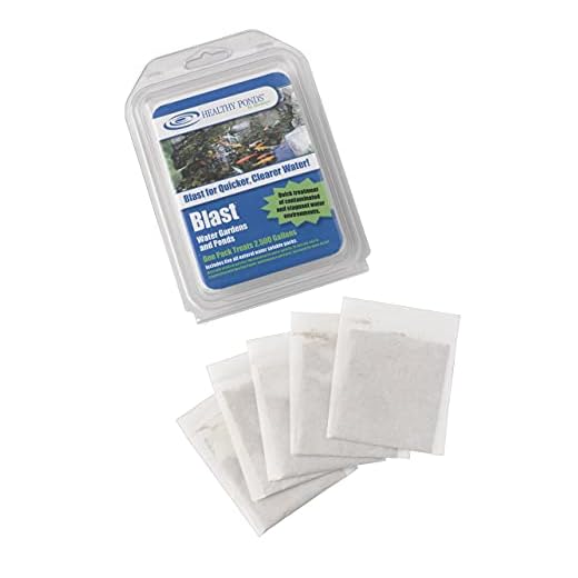 Healthy Ponds Limpador de água da Blast Pond, 5 pacotes solúveis em água; cada pacote trata até 780 litros