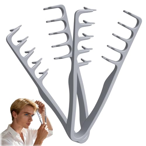 Design per la cura dei capelli: il pettine testurizzante con denti larghi garantisce uno styling senza sforzo, preservando l'acconciatura tridimensionale. Favorisce una distribuzione uniforme della pressione per aumentare il volume, rendendolo ideale per l'uso quotidiano o per occasioni speciali.