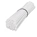 Bicycle Dirt Bike 72Pcs Wheel Rim Motorcycle Spoke Skins Wraps Set Universal for Yamaha Kawasaki Suzuki Honda KTM 8"-21" Rims Tubes Decor White