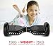 HYPER GOGO Hoverboard, Off Road All Terrain Hoverboards with Bluetooth Speaker, Colorful LED Light Wheels, UL Certified,6.5 inches Self Balancing Scooter,Black