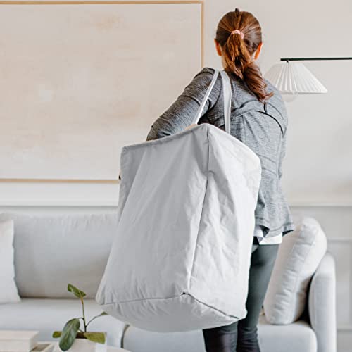 Full Circle Loads of Fun Collapsible Laundry Bag – Pop-Up Laundry Basket for Dirty Clothes & Towels– Organic Cotton with Long Handles - Ideal for Travel & Collapsing - Perfect for Bedroom or Dorm by Full Circle - Image 6