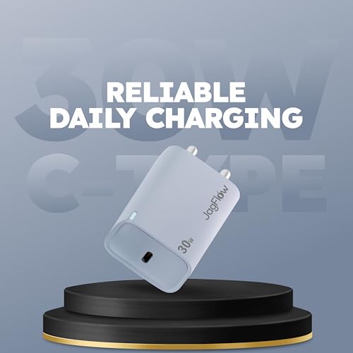 Image of Trueview 30W Fast Charging Power Adapter with Type-C Port | Wall Charger for Smartphones, Tablets & USB-C Devices | Blue