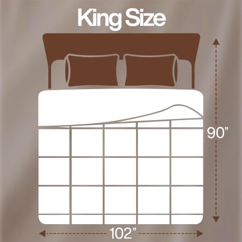 Image of Utopia Bedding Comforter King Size, Duvet Insert, White, 90 x 102 Inches