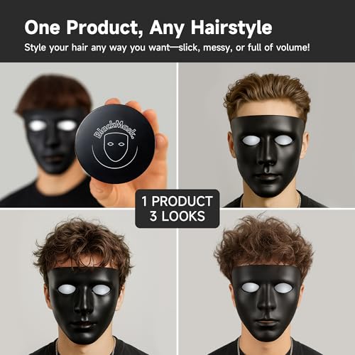 BlackMask Hair Clay for Men (3.52 oz) Matte Finish with Strong Hold, Hair Styling Clay, Adds Texture & Volume Alternate view