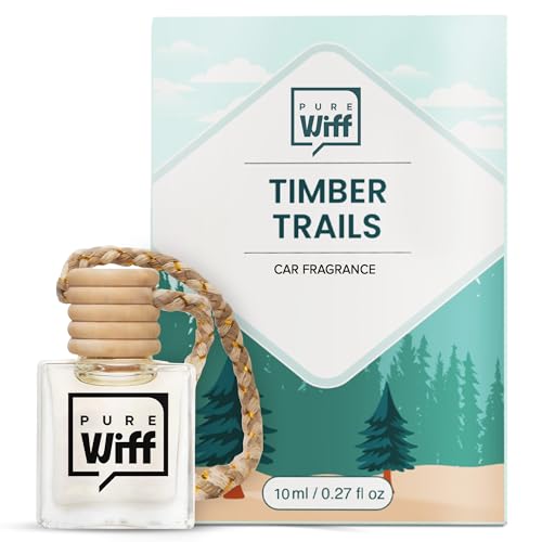Image of Timber Trails Car Perfumes Luxury Hanging Diffuser - 10ML Car Fresheners Long Lasting Smell | Premium Natural Car Fragrance Oils with Diffuser Cap | Lasts up to 75 Days | IFRA Certified