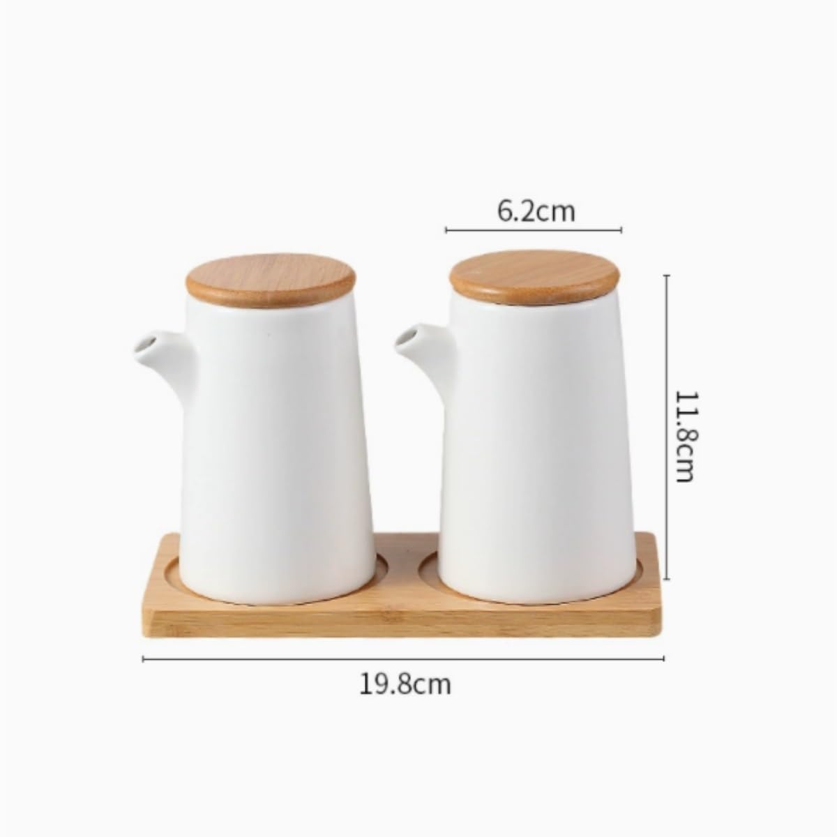 Dispenser per Salsa di Soia Set Di Bottiglie For Olio E Aceto In Ceramica Da Cucina, Dispenser For Salsa E Condimento Con Vassoio Contenitore Dell'olio