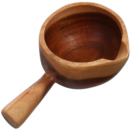 BESTYASH Cucharón de Retro de Madera con Mango de Accesorios para Uso Casa para Servir Vino