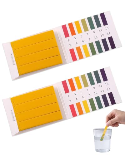 YIPFEN 160 Tiras de pH, Papel de Tornasol para Acuarios, Agua Potable y Suelo