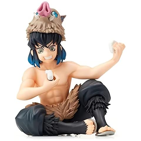 Anime Hashibira Inosuke Figure, Anime Cartoon Characters Characters Statue Collectibles Model Figure Toys Ornaments for Fans Collection Gifts Cover