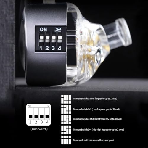 Image of Concept Kart KZ Castor Wired IEM, Dual 10mm + 8mm Dynamic Driver In-Ear Earphone,Harman Target With Improved Bass Version,4-Tuning Swtiches,0.78mm 2Pin,3.5mm Detachable Cable