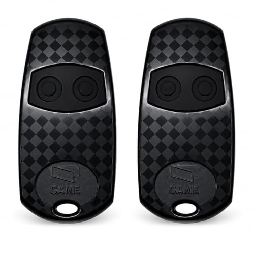 2Pack Remote Control Key Fobs Universal Gate Remote Control 433.92MHz Black