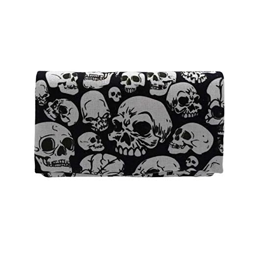 Plan B, Pitillera Tabaco de Liar, Two Days Hardcore, 11 x 7 cm, 15 g, con Bolsa Interior Goma Eva, Calaveras Blancas