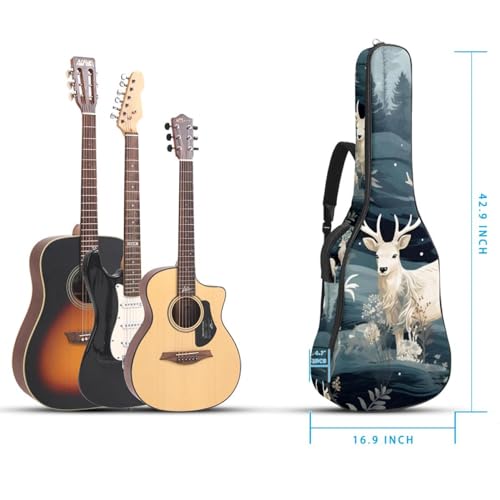 JRHEJTFZ Housse pour guitare acoustique de 1,9 cm d’épaisseur – Imperméable – Durable et élégant – Motif cerf de dessin animé, Multicolore., 42.9×16.9×4.7 in, Motif imprimé tendance - Les Beatles, Paul McCartney, John Lennon, RIngo Starr, George Harrison JRHEJTFZ Housse pour guitare acoustique de 1,9 cm d'épaisseur - Imperméable - Durable et élégant - Motif cerf de dessin animé, Multicolore., 42.9x16.9x4.7 in, Motif imprimé tendance – Image 6