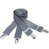 Tirantes para hombre, color plateado