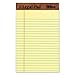 Tops 7501 Legal Pad,Jr. Legal Ruled, Perf, 50 Sht, 5-Inch x8-Inch, CA