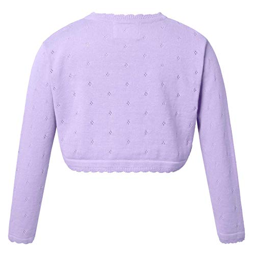 CHICTRY Kids Flower Girls Wedding Bolero Shrug Princess One Button Knit Open Cardigan Sweaters2