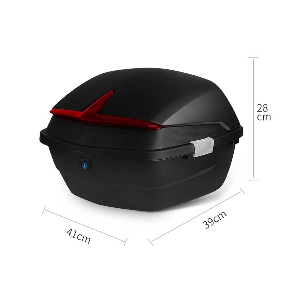 Baul Moto Universal Maleta Moto Caja Superior De Motocicleta 30L Almacenamiento De Bicicleta De Motocicleta Caja De Motocicletas Contratación Trasera De Almacenamiento Trasero (Color : A)