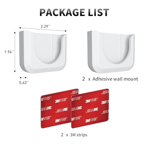 Image of Blink Mini Camera Adhesive Wall Mount Bracket, Strong Adhesive Durable Camera Mount Stand for Blink Mini Indoor Camera, No Drill, No Screws (for Blink Mini-White 4Pack)