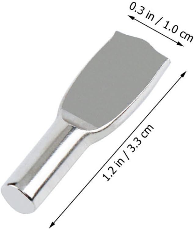 jojofuny 150pcs Spoon-Shaped Support Nails Shelf Pin Supports for Cabinet Organizer Easy Install Shelves