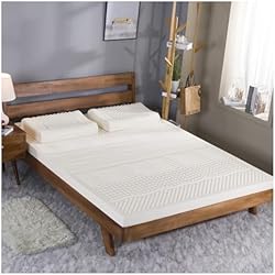 Colchón Latex Articulado Topper de látex Firme, Duradero y Resistente - 2/3/4 Pulgadas - Tamaño Doble - Mejora Soporte y Comodidad - Ideal para colchones viscoelásticos - Tamaño: 90x190 cm