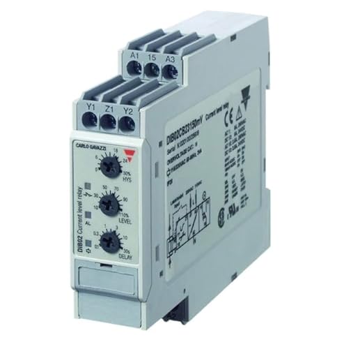 DIB02CD48150MV, Industrial Relays 1-Phase True RMS Monitoring Relay, Over or Under Current, 1 SPDT Relay Output, IP20, DIN-Rail mounting, Measuring Range External 1/3 Phase MI or MP