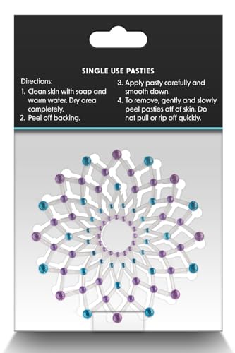 NS Novelties Pretty Pasties Charm II Blue One Size