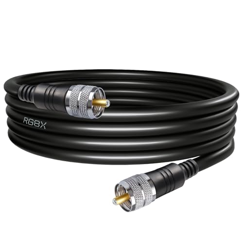 Câble coaxial RG8X SO239 50 ohm avec connecteurs PL259 UHF pour signal stable sans perte