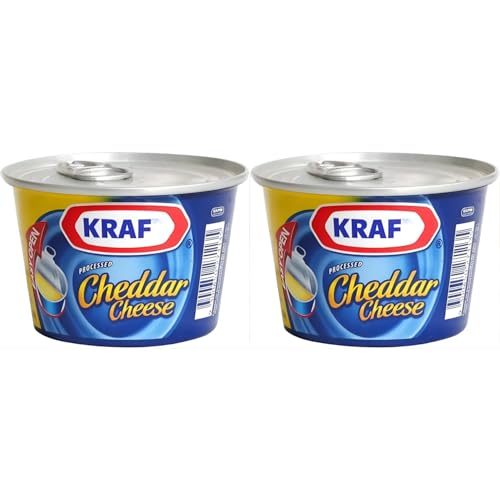 Kraftss Cheddar Cheese, Pack of 2 x 190g Tin (Imported)
