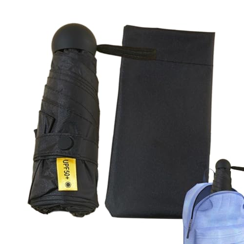 FmtwPhn Mini Paraguas Para Monedero - Paraguas de bolsillo para lluvia y sol | Bloqueador UV, protección UV compacta a prueba de viento, resistente al agua, viajes al aire libre para mujeres