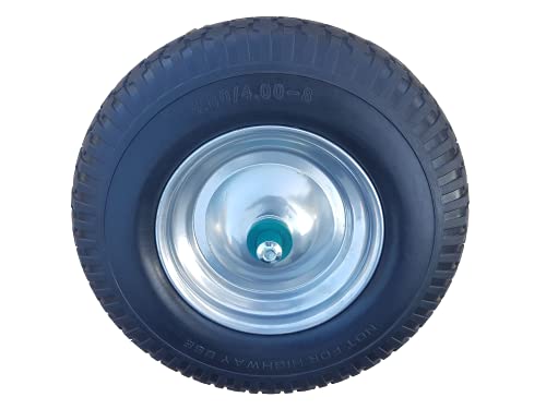 Vollgummi Schubkarrenrad Frosal PU 400 mm Pannensicher inklusive Achse