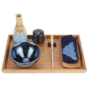 Draagbare Japanse keramische theeset met bamboe theeblad Matcha theeset theeceremonieset voor thuis theekamer kerstcadeaus
