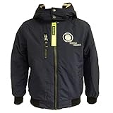  Outburst - Jungen Winterjacke Funktionsjacke mit Kapuze wasserabweisend 10.000 mm Wassersäule atmungsaktiv Winddicht Logo 68 Est, dunkelblau - 6829112, Größe 152