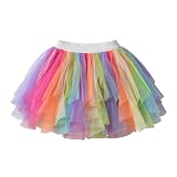 DXTON Falda de Baile de Niñas Falda Tutu Princesa Falda Bebé Lentejuelas Falda de Ballet SK200 2-3 años