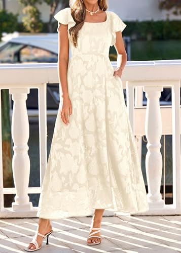 Image of KIRUNDO Bridesmaid Wedding Guest Formal Dresses for Women
